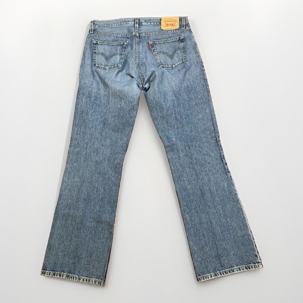 VTG Levi's 527 Jeans Men's 34x34 Blue Faded Low Boot Cut Slim Y2K